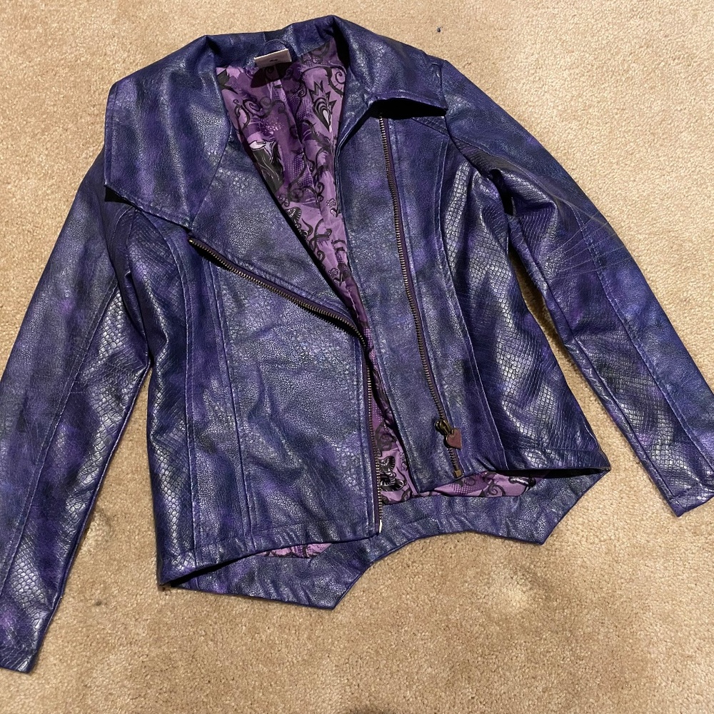 Disney Descendants Mal’s Moto Faux-Leather Coat